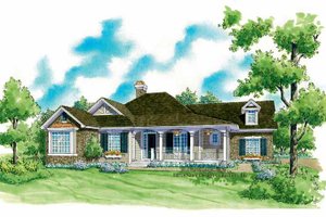 Country Exterior - Front Elevation Plan #930-254