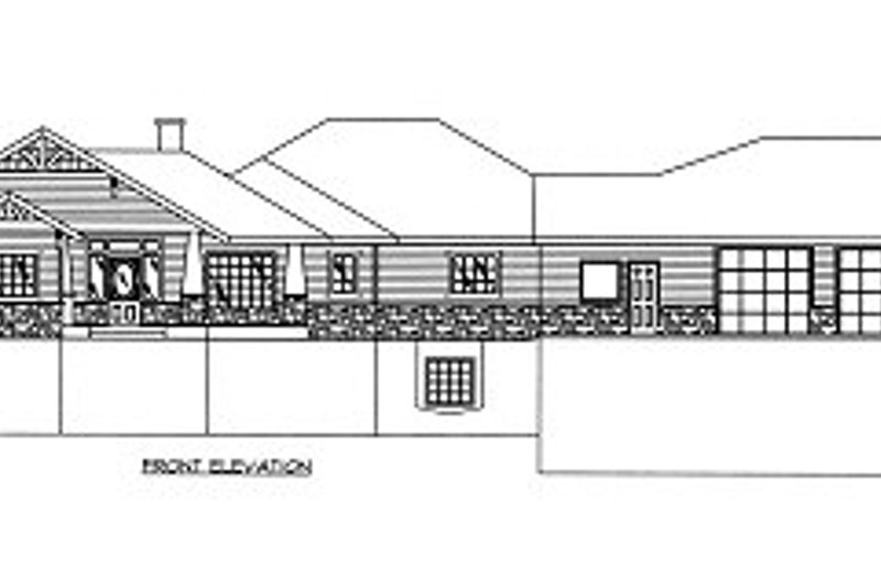 House Blueprint - Exterior - Other Elevation for Bungalow House Plan #117-518 - 5 bed, 3.5 bath