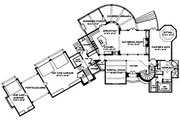 European Style House Plan - 4 Beds 4.5 Baths 5087 Sq/Ft Plan #413-126 