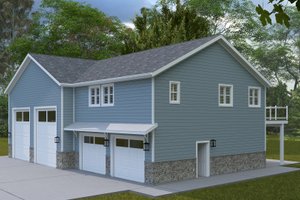 Exterior - Other Elevation 1 for Barndominium House Plan #1060-379 - 1 bed, 1.5 bath