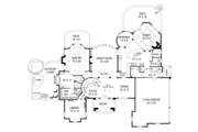 European Style House Plan - 4 Beds 4.5 Baths 3777 Sq/Ft Plan #119-419 