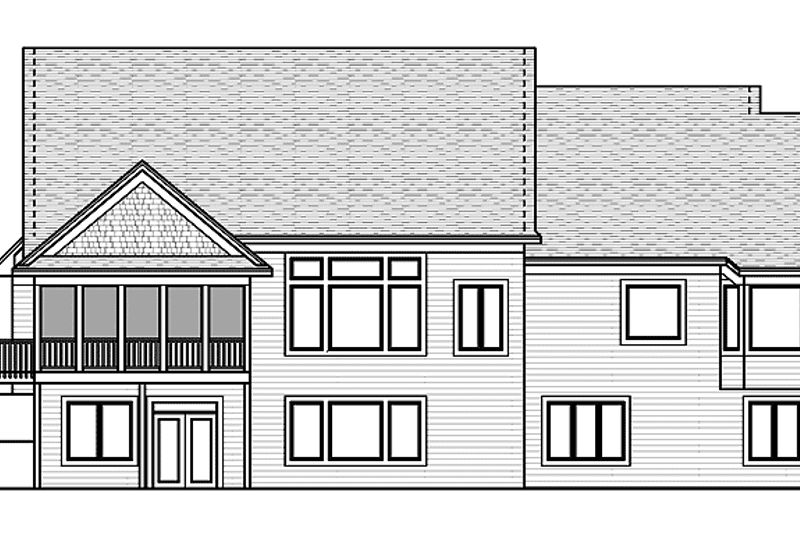 Home Plan - Exterior - Rear Elevation for Ranch House Plan #51-684 - 3 bed, 3 bath
