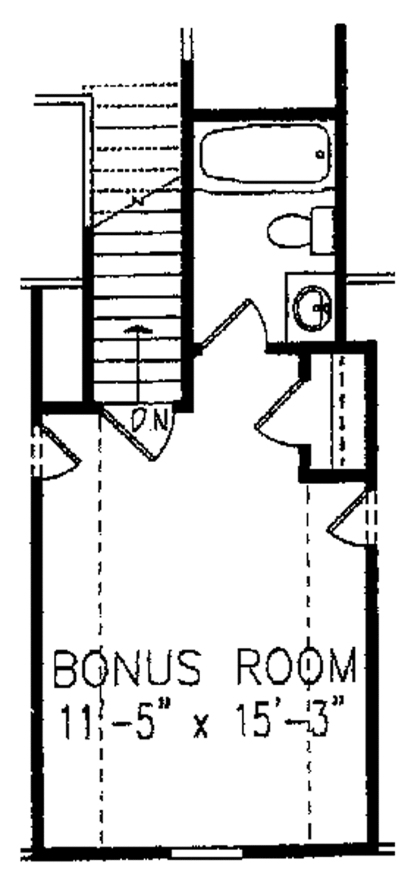 Home Plan - Country Floor Plan - Upper Floor Plan #54-206