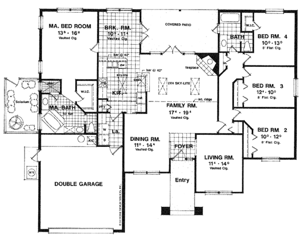 Dream House Plan - Prairie Floor Plan - Main Floor Plan #417-465