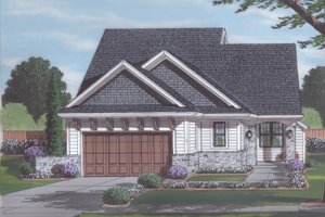 Cottage Exterior - Front Elevation Plan #46-498