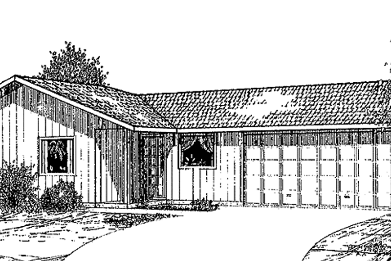 Home Plan - Ranch Exterior - Front Elevation Plan #60-757