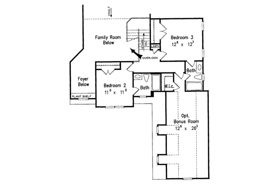 Floor Plan - Upper Floor for Colonial House Plan #927-103 - 4 bed, 4 bath