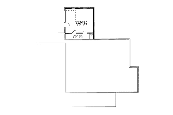 Floor Plan - Lower Floor for Country House Plan #17-2641 - 3 bed, 2.5 bath
