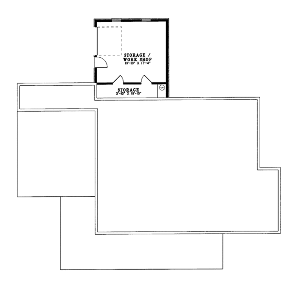 Country Floor Plan - Lower Floor Plan #17-2641