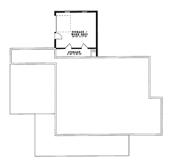 Home Plan - Country Floor Plan - Lower Floor Plan #17-2641