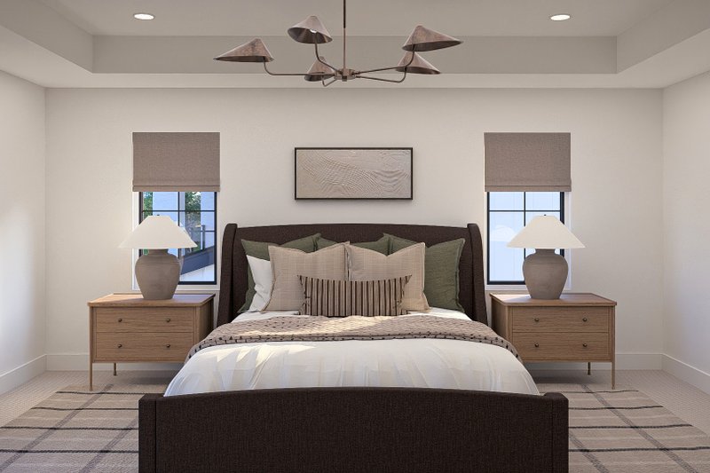 House Blueprint - Interior - Master Bedroom for Farmhouse House Plan #455-805 - 3 bed, 2.5 bath