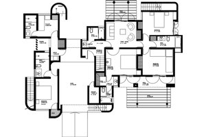 Floor Plan - Main Floor for Contemporary House Plan #912-1 - 5 bed, 5 bath
