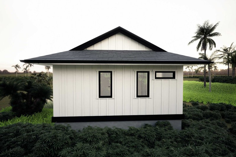 House Plan Design - Exterior - Rear Elevation for Cottage House Plan #1101-20 - 1 bed, 1 bath