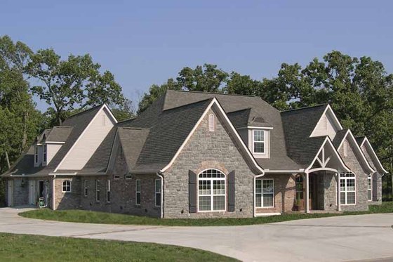 Exterior - Front Elevation 6 for Contemporary House Plan #11-278 - 4 bed, 4 bath