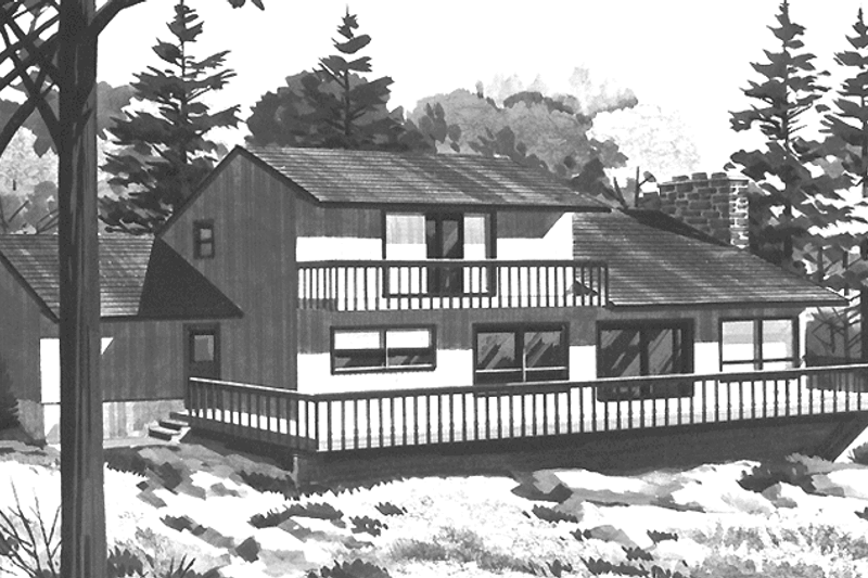 House Plan Design - Prairie Exterior - Front Elevation Plan #320-1223