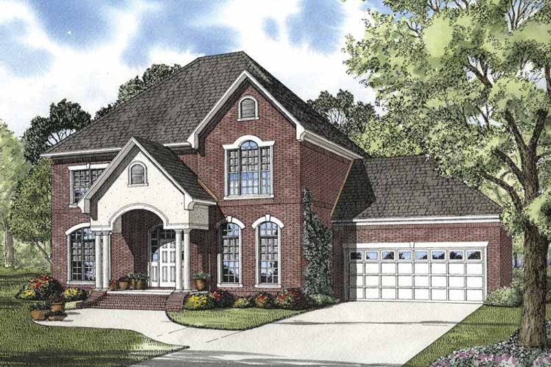 Home Plan - Exterior - Front Elevation 3 for Traditional House Plan #17-2848 - 4 bed, 2.5 bath