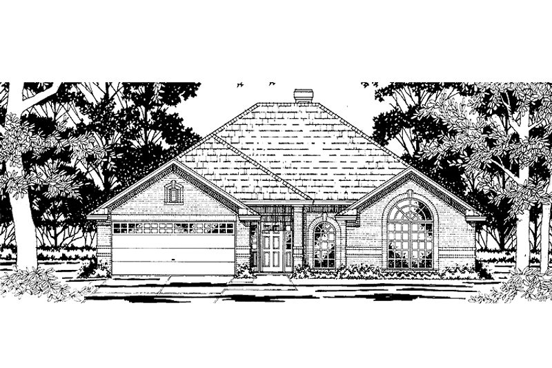 House Plan Design - Ranch Exterior - Front Elevation Plan #42-589