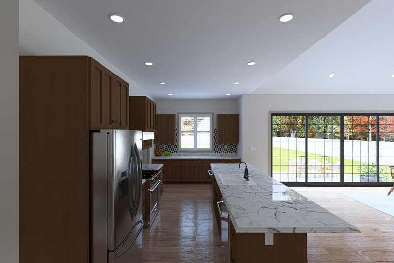 House Blueprint - Interior - Kitchen 1 for Farmhouse House Plan #1060-410 - 3 bed, 3.5 bath