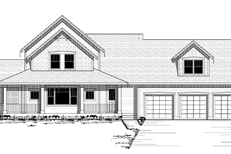 Architectural House Design - Traditional Exterior - Front Elevation Plan #51-654