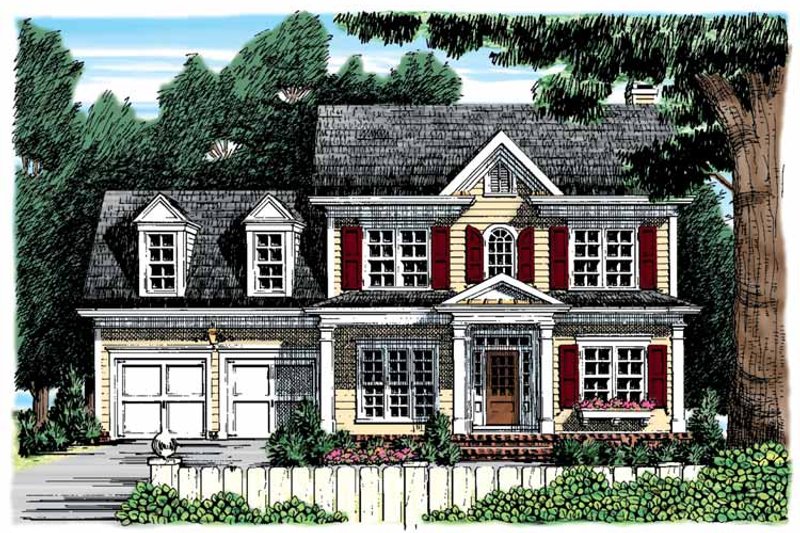 Dream House Plan - Classical Exterior - Front Elevation Plan #927-853