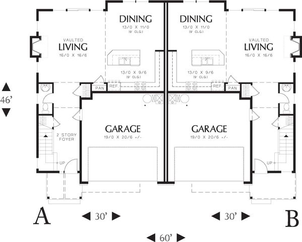 Home Plan - Craftsman Floor Plan - Main Floor Plan #48-626