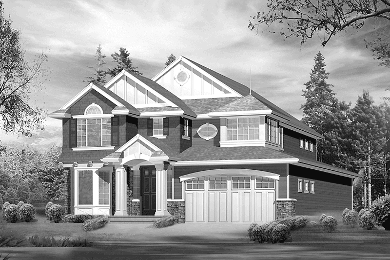 Home Plan - Exterior - Front Elevation 3 for Craftsman House Plan #132-268 - 3 bed, 2.5 bath