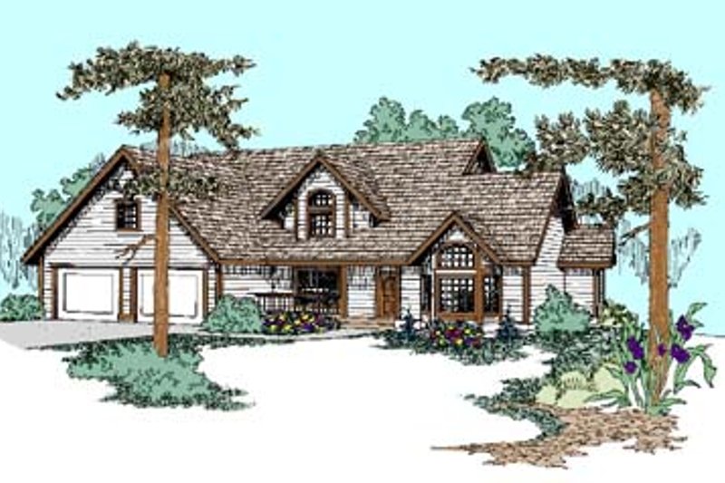 House Blueprint - Traditional Exterior - Front Elevation Plan #60-454