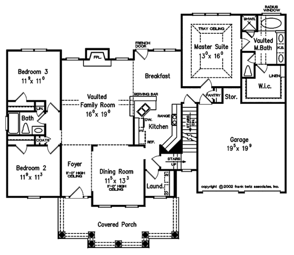 House Design - Classical Floor Plan - Main Floor Plan #927-772