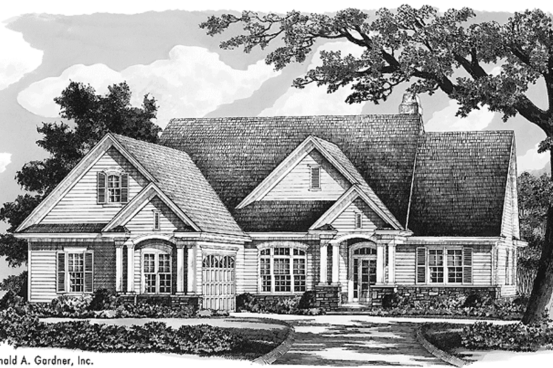 Dream House Plan - Exterior - Front Elevation 4 for Country House Plan #929-710 - 3 bed, 2 bath