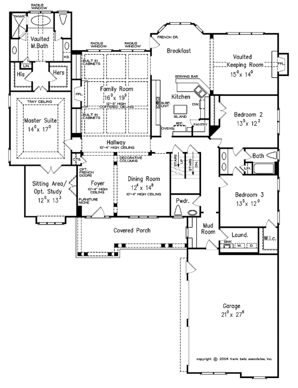 Dream House Plan - Country Floor Plan - Main Floor Plan #927-274