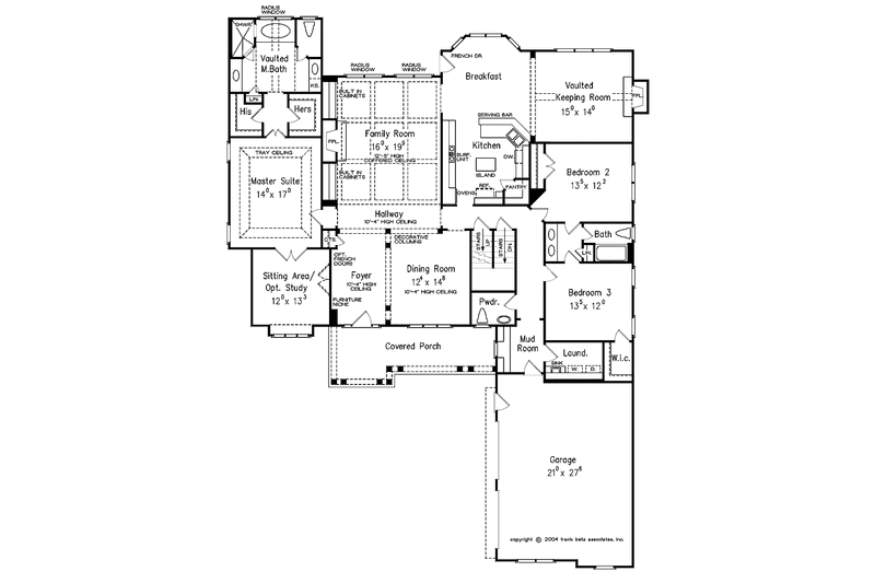 Dream House Plan - Floor Plan - Main Floor for Country House Plan #927-274 - 3 bed, 2.5 bath