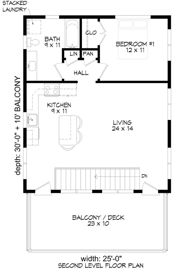 Contemporary Floor Plan - Main Floor Plan #932-286