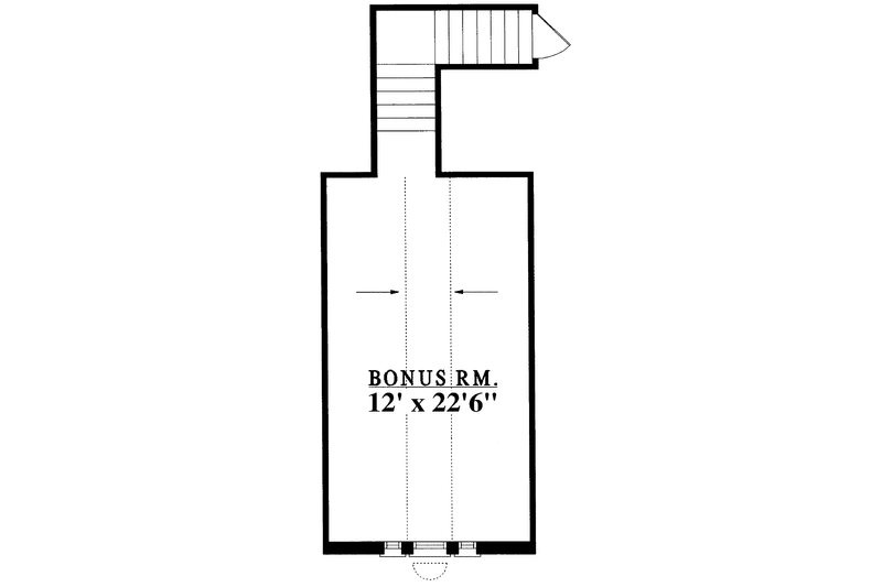 Home Plan - Floor Plan - Upper Floor for Country House Plan #42-699 - 3 bed, 2 bath