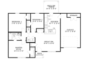 Country Style House Plan - 3 Beds 1 Baths 965 Sq/Ft Plan #17-3162 