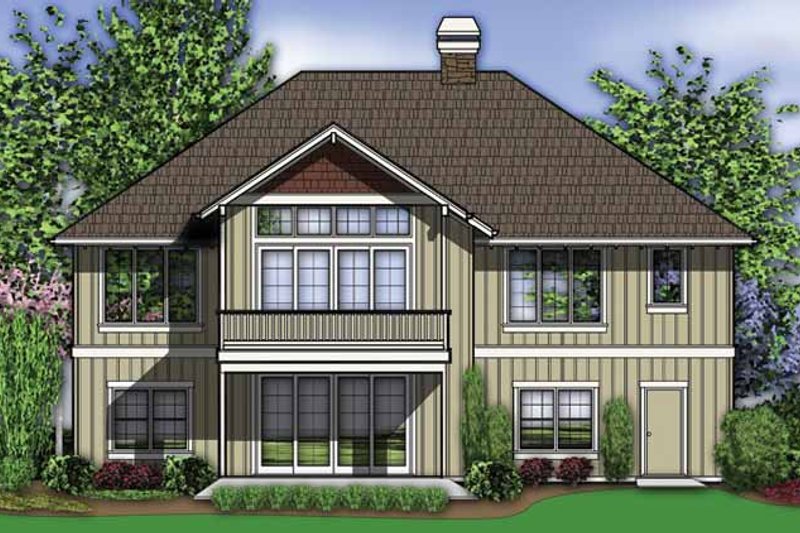 Architectural House Design - Exterior - Rear Elevation for Traditional House Plan #48-860 - 4 bed, 3 bath