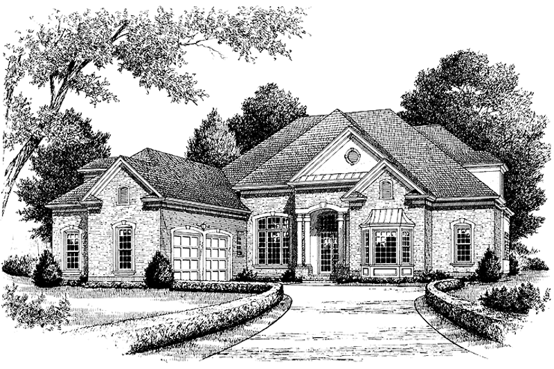 Home Plan - Traditional Exterior - Front Elevation Plan #453-398