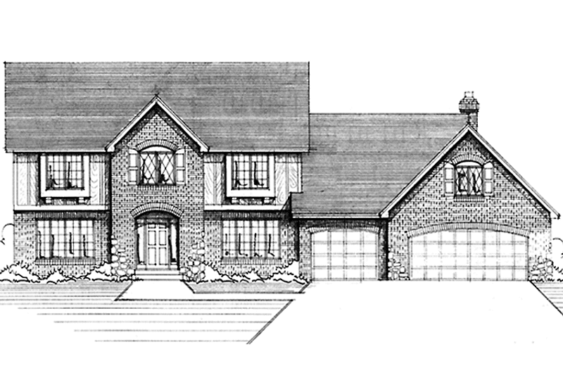 Home Plan - Exterior - Front Elevation 3 for Country House Plan #51-918 - 3 bed, 2.5 bath