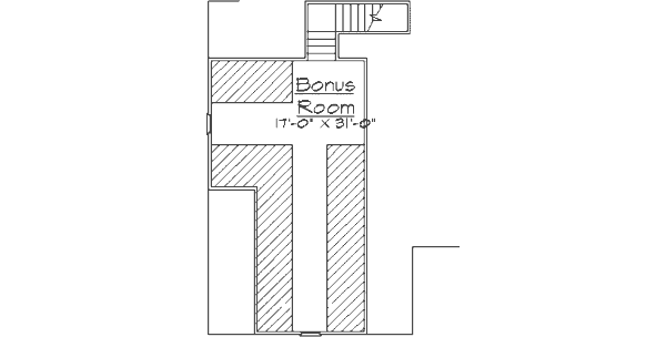 House Design - Traditional Floor Plan - Upper Floor Plan #31-102