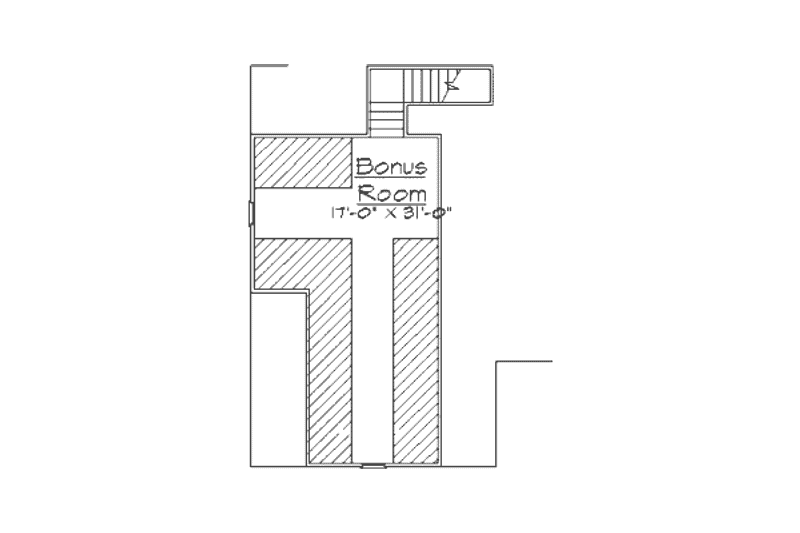 Architectural House Design - Floor Plan - Upper Floor for Traditional House Plan #31-102 - 3 bed, 2.5 bath