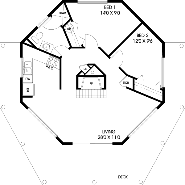 House Design - Modern Floor Plan - Main Floor Plan #60-104