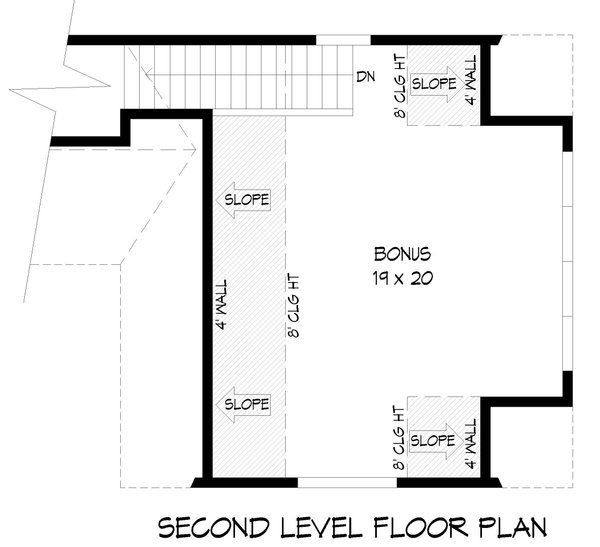 Cottage Floor Plan - Upper Floor Plan #932-1102