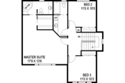 Traditional Style House Plan - 3 Beds 2.5 Baths 1801 Sq/Ft Plan #60-1009 