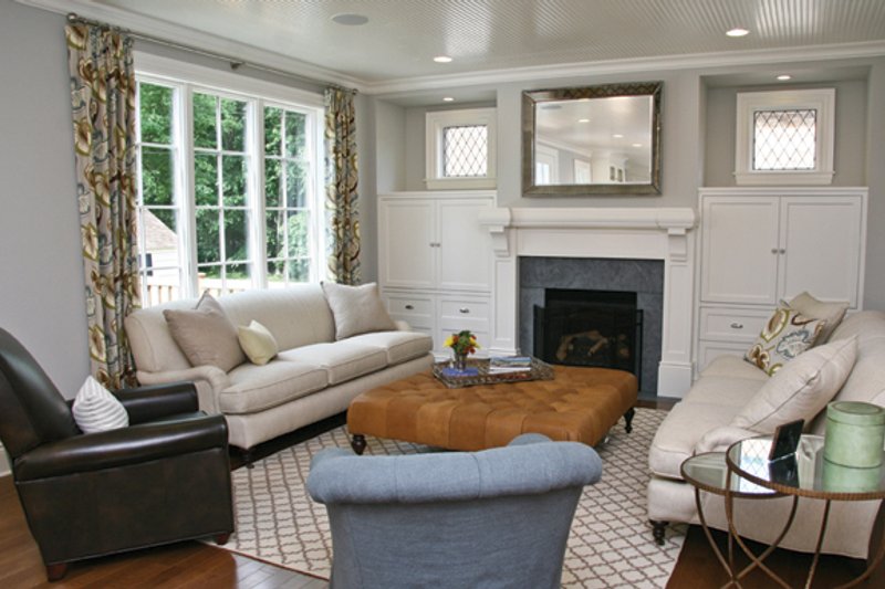 Architectural House Design - Interior - Family Room for Tudor House Plan #928-257 - 4 bed, 2.5 bath