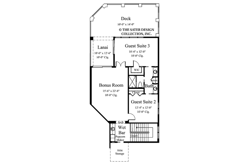 Home Plan - Floor Plan - Upper Floor for Mediterranean House Plan #930-337 - 4 bed, 3.5 bath