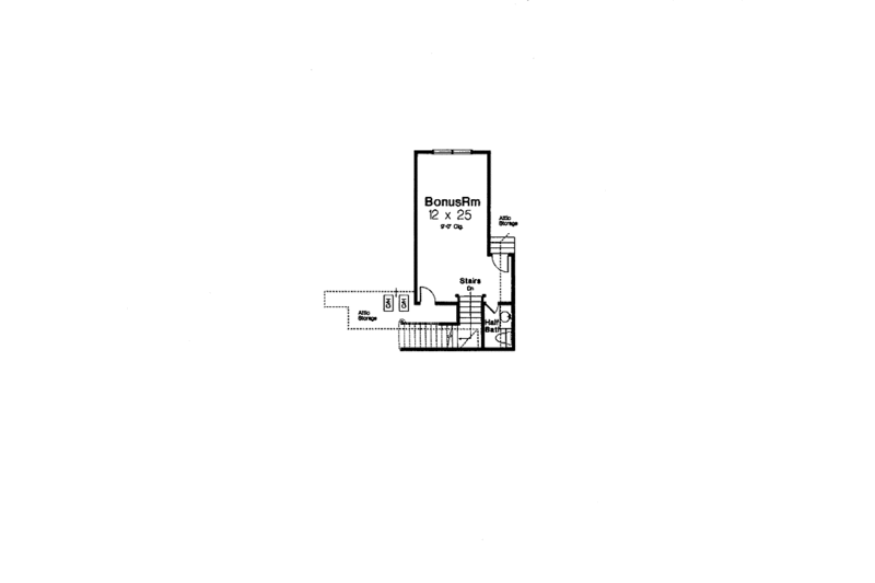 Dream House Plan - Floor Plan - Other Floor for European House Plan #310-1241 - 3 bed, 2 bath