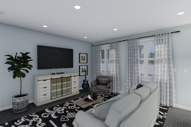 House Blueprint - Interior - Family Room 2 for Farmhouse House Plan #1060-104 - 3 bed, 2 bath
