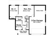 Farmhouse Style House Plan - 4 Beds 3 Baths 2494 Sq/Ft Plan #126-241 