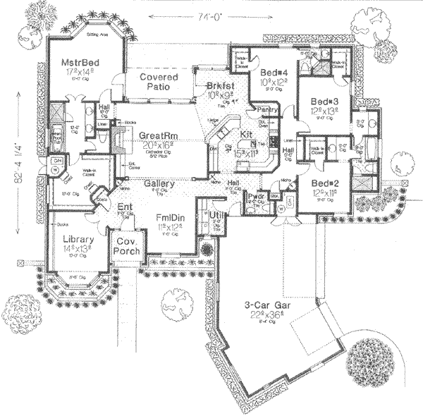 European Floor Plan - Main Floor Plan #310-387