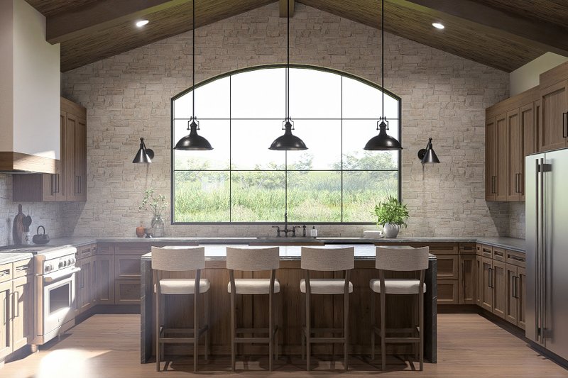 Architectural House Design - Interior - Kitchen for Craftsman House Plan #455-791 - 3 bed, 2.5 bath