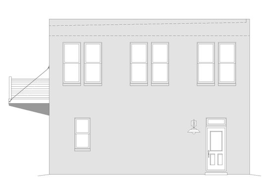 Exterior - Other Elevation 1 for Contemporary House Plan #932-295 - 2 bed, 1 bath